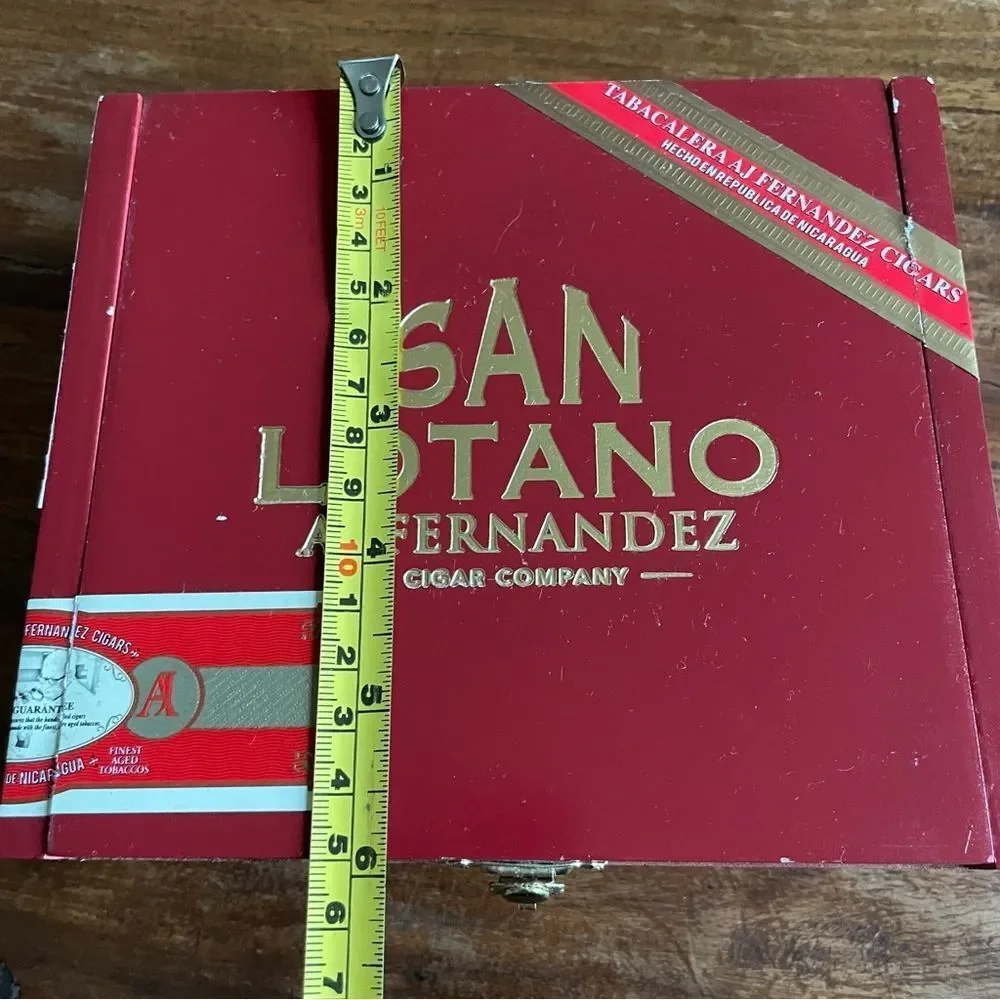 Set of 2 Flat Cigar Boxes Storage Containers Collecting